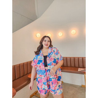 Summer On The Beach Set ชุดเซ็ต เสื้อปกเชิ้ต แขนสั้น มากับกางเกงขาสั้น