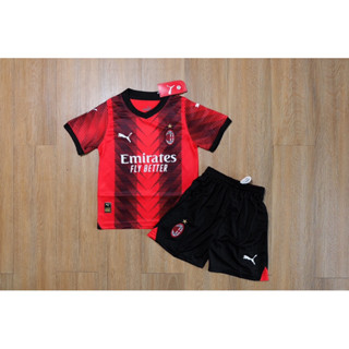 [AAA]เสื้อฟุตบอลเด็กเอซีมิลาน AC Milan 2023/24 เกรดAAA