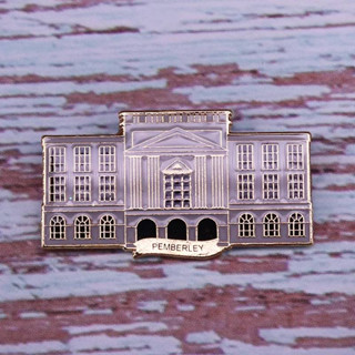 เข็มกลัด / หมุดโลหะ Pemberley from Jane Austen 🏚 (Hard Enamel Pin)