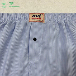 บ๊อกเซอร์⚡️ลายใหม่⚡️(FREESIZE)Nut Boxerผ้าเชิ้ต ไม่มีตะเข็บหลัง ผ้าคอตตอน100% ​cotton​ กางเกงบ๊อกเซอร์ทรงเกาหลี
