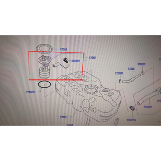ปั๊มเชื้อเพลิง NISSAN MARCH ( K13 ) เกียร์ออโต้ ( เป็นอะไหล่แท่นิสสัน )