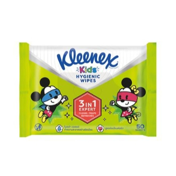 ✨Sale✨ ผ้าเช็ดทำความสะอาด KLEENEX ANTI BAC แพ็ค 50 แผ่น กระดาษทิชชู่ ทิชชู่เปียก กระดาษเปียก กระดาษท