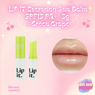 LIP IT Everyday Sun Balm SPF15 PA++ 3g #Green Grape