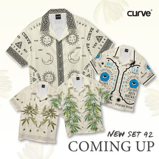 CURVE เสื้อเชิ้ตฮาวายพิมพ์ลายเท่ๆ SET92