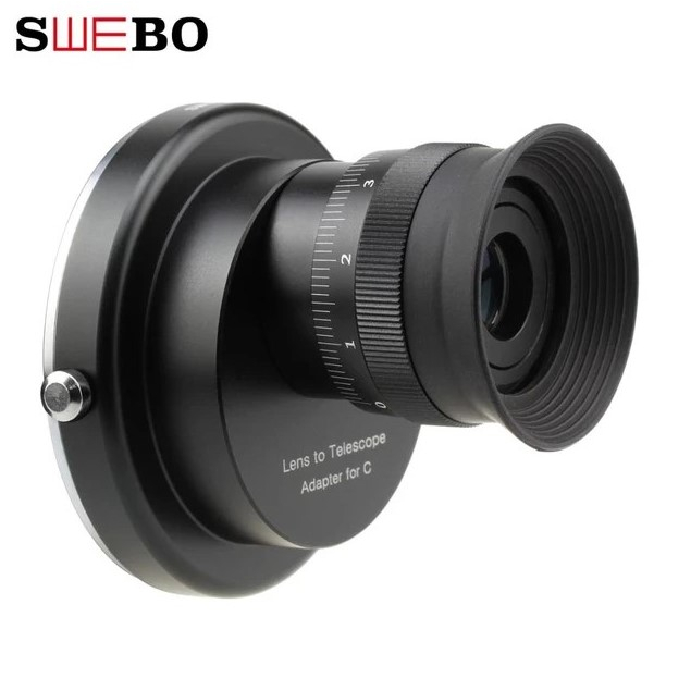 swebo lens to telescope mount canon ef เปลี่ยนเลนส์canon เป็น กล้องส่องทางไกล ดูดาว มือสอง ใช้งานได้