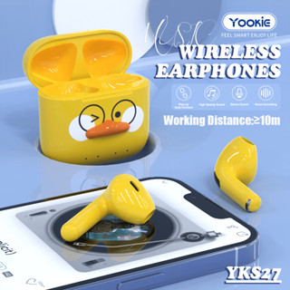 Yookie-YKS27 หูฟังไร้สาย หูฟังบลูทูธ TWS 5.0 True Wireless Stereo Headphones Earphone Earbuds with Charging Case