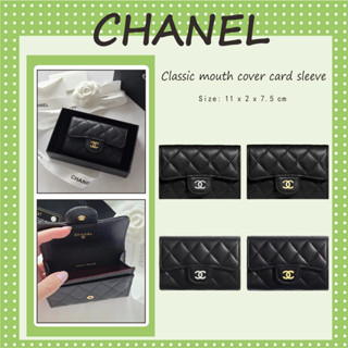 Hot sale Authentic CHANEL In stock Classic Flip Card Holder/Coin Purse/Card Purse