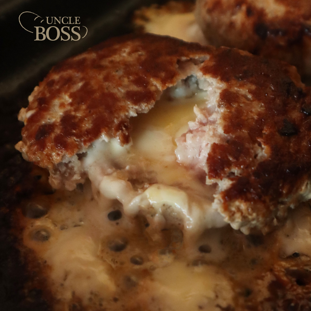 Uncle Boss_Morel mushroom & Four cheese Pork patty (Keto)