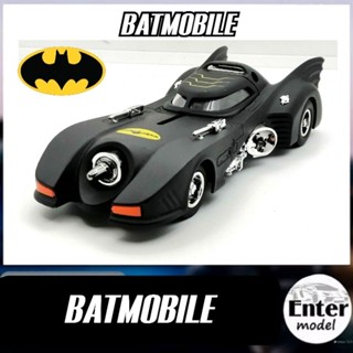 โมเดลรถเหล็ก​ รถแบทแมน มีเสียง​มีไฟ​ BATMOBILE​ ยาว 12.5cm