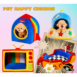 Pethroom x Wiggle Pet Happy Cushion เบาะรองนั่งและนอน สำหรับสัตว์เลี้ยง นำเข้าจากเกาหลี 🇰🇷 🐱🐶