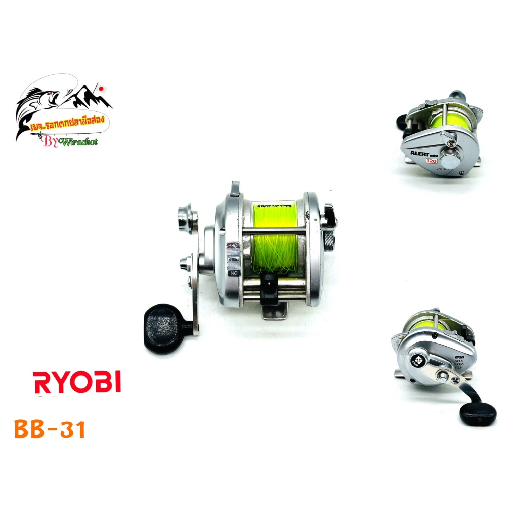 รอก รอกญี่ปุ่น รอกญี่ปุ่นมือ2 รอกตกปลา รอกเบท รอกหยดน้ำ  Ryobi Alert mini-120 (BB-31) รอกเบททรงกลม รอกสปีน รอกมือสอง