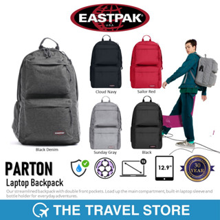 EASTPAK Parton Laptop Backpack กระเป๋าเป้สำหรับคอมพิวเตอร์ กระเป๋าคอมพิวเตอร์ รองรับ 15" ใส่ขวดน้ำได้ทั้ง 2 ข้าง