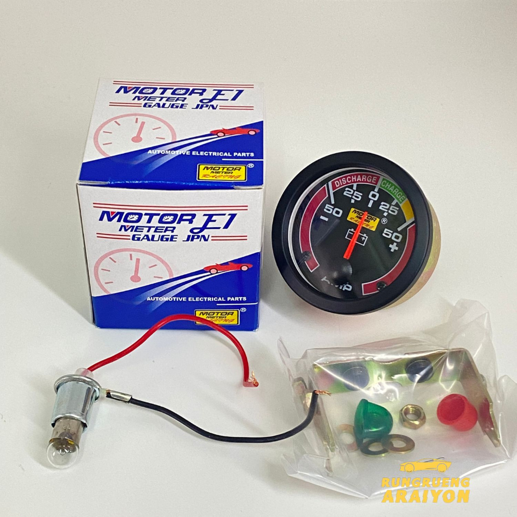 เกจไฟชาร์ท วัดแบต แบบไฟฟ้า 12V และ 24V E1 1ตัว