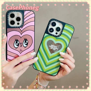 🍑CasePhoneg🍑ป้องกันการหล่น ขอบเต็ม iPhone 11 14 pro max ขอบดำ ความคิดสร้างสรรค์ รูปหัวใจ ไล่ระดับ case for iPhone 12 13