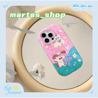 ❤️ส่งของขวัญ❤️ เคสไอโฟน 11 12 13 14 Pro Max ลูกสุนัข การ์ตูน ความนิยม แฟชั่น เรียบง่าย Case for iPhone สาวน่ารักหัวใจ