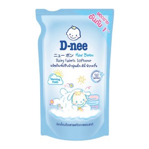 Refill D-nee Organic New Born Baby Fabric Softener Blue 550ML