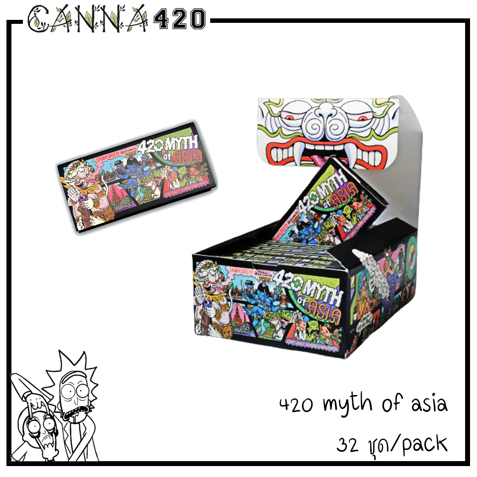 กระดาษโรล Wizman420 - 420MYTH of Asia Tray + Grinder + Rolling Paper