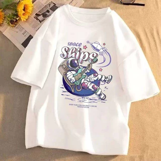 CO เสื้อยืดโอเวอร์ไซร์ สกีนลาย ผู้หญิง ผู้ชายใส่ได้ ถูกสุดๆ