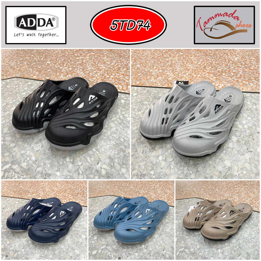 ADDA 2Density 5TD74 รองเท้าแตะทรงหัวโตสำหรับผู้ชาย