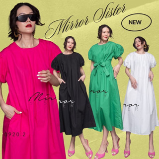 MiRRoRSiSTERs CLaiRe DReSS #20920.2 เดรสแขนพอง เดรสแขนกระปุก เดรสใส่ง่ายใส่ได้ทุกวัน เดรสผ้าดี เดรสยาวแขนพอง เดรสยาว