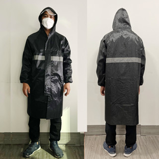 เสื้อกันฝน เสื้อกันฝน รุ่น หมวกติดเสื้อ Waterproof Rain Suit เสื้อกันฝนมอเตอร์ไซค์ มีแถบสะท้อนแสง