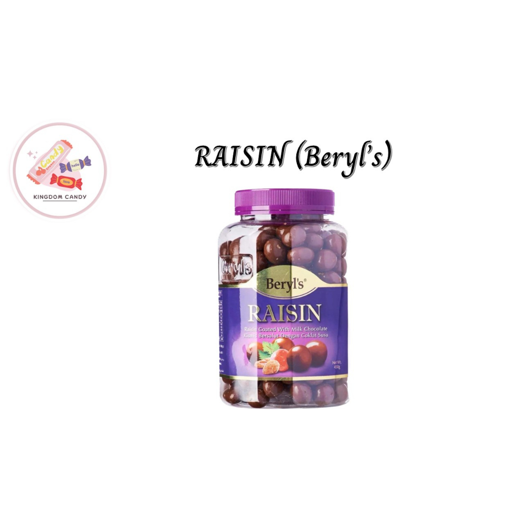 Beryl's Chocolate milk chocolate Raisin 450 g.