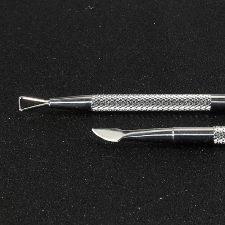 ที่ขูดสีเจล 2In1 ที่ดุนหนัง หัวสามเหลี่ยม สแตนเลสอย่างดี - รูปที่ 4