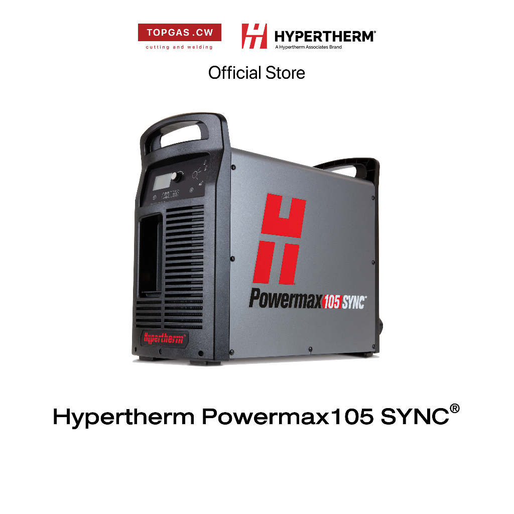 Hypertherm Powermax105 SYNC Plasma Cutter เครื่องตัดพลาสม่า, ตู้ตัดพลาสม่าไฮเปอร์เธิร์ม รับประกัน 5 ปี ❘ topgascw