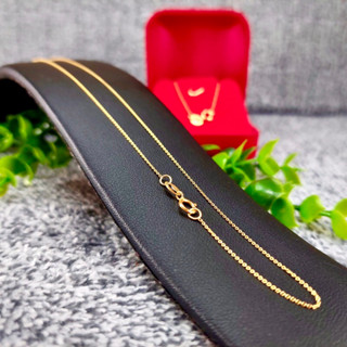 สร้อยคออิตาลีทอง9Kลายโซ่ฝอย