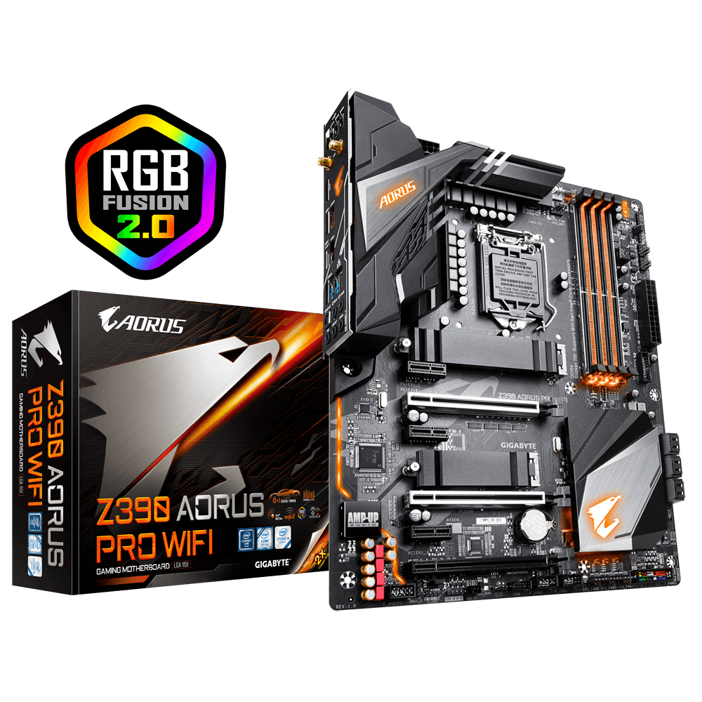 MAINBOARD (เมนบอร์ด) 1151v2 GIGABYTE Z390 AORUS PRO WIFI ตัวท็อป พร้อมส่ง