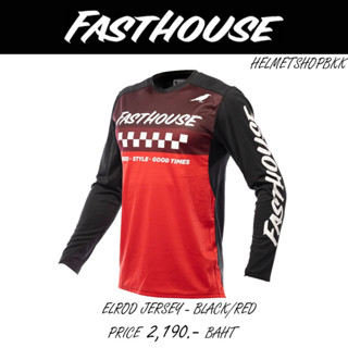 เสื้อแขนยาว  FASTHOUSE ELROD JERSEY BLACK RED