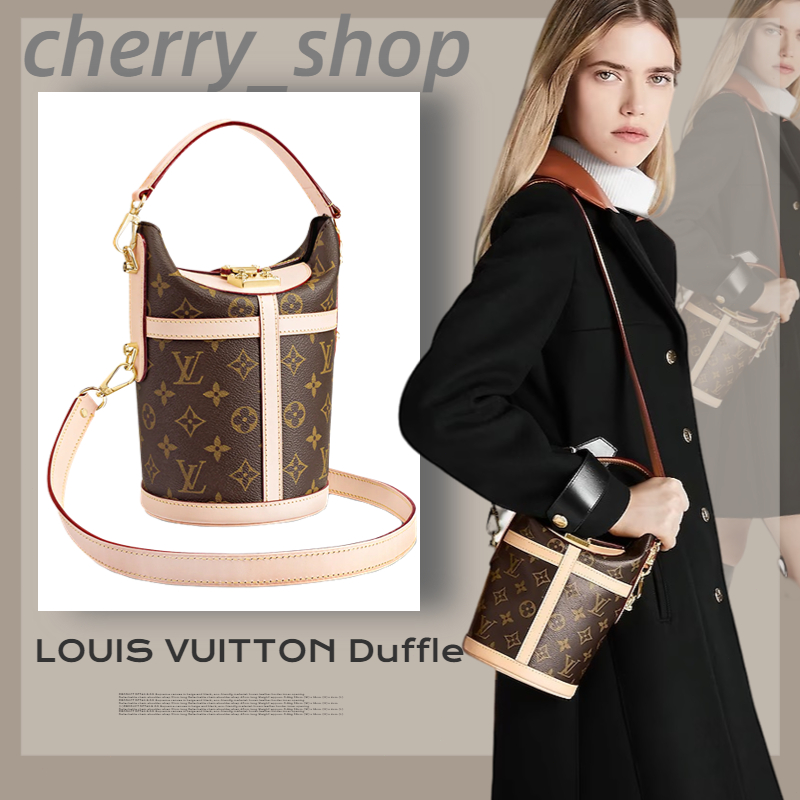 🍒หลุยส์วิตตอง LV กระเป๋า Duffle กระเป๋าถือ Louis Vuitton Chip Bag สุภาพสตรี