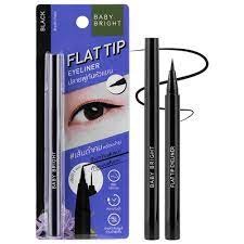 (แท้) Baby Bright Flat Tip Eyeliner เบบี้ไบร์ท แฟลต ทิป อายไลน์เนอร์ กรีดง่าย วาดเส้นคมชัด (กันน้ำ)