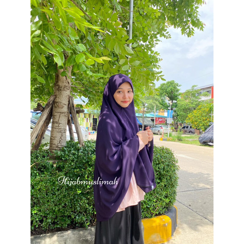 ฮิญาบกุ๊กไก่HIJAB (แบบยาวปิดข้อมือ) ผ้าคลุมหัวมุสลิมะห์ ผ้าคลุมหัวอิสลาม ฮิญาบสวมสำเร็จ