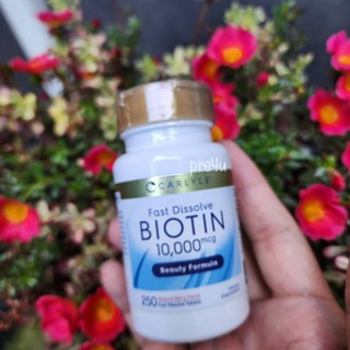 💥พร้อมส่ง💥Carlyle Biotin 10,000 mcg, 250 Fast Dissolve Tablets