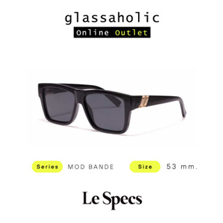 [ลดกระหน่ำ] แว่นกันแดด LE SPEC รุ่น MOD BANDE ทรงเหลี่ยม เลนส์ดำ สไตล์Y2K