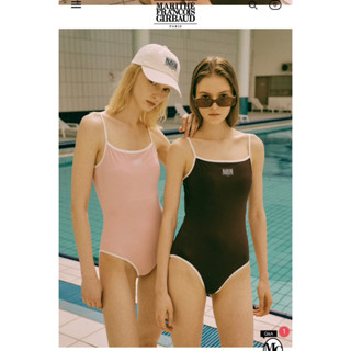 Marithe MOUVEMENT W CLASSIC LOGO STRAP SWIMSUIT