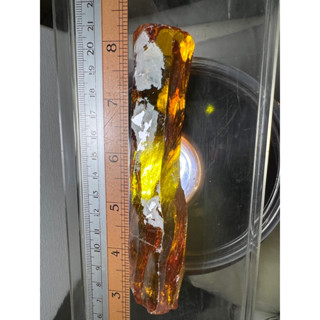 CZ yellow diamond uncut stones 276 gram 130x35 mm