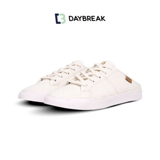 [ใส่โค้ด15MALL99 ลด15%] Daybreak Viride-Mule รองเท้าผ้าใบ กัญชง ผู้ชาย ผู้หญิง สีขาว Antibacterial