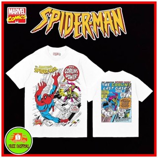 เสื้อMarvel ลาย SpiderMan สีขาว (MX-157)