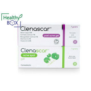 1 แถม 1 Clenascar Acne Spot Gel 7g.+Clenascar Post Acne Gel 7g. คลีนาสการ์ เจลใสสำหรับผิวที่เป็นสิวสูตรเข้มข้น อ่อนโยน