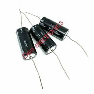 C หางหนู ￼3300uf 25v Capacitor หางหนู  85องศา (ราคาต่อชิ้น) สินค้าพร้อมส่ง