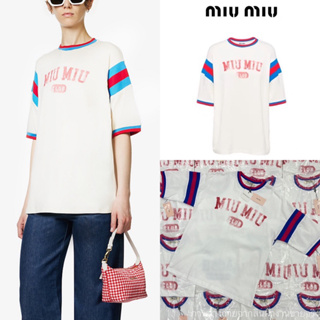 Miu t-shirt♥️💙(350฿ฟรีส่ง) เสื้อยืดแขนสั้น แนวสปอร์ต รุ่นนี้น่ารักมากๆ ดีเทลแขนตัดต่อแถบทูโทน สลับสีทั้งหน้า-หลัง valen