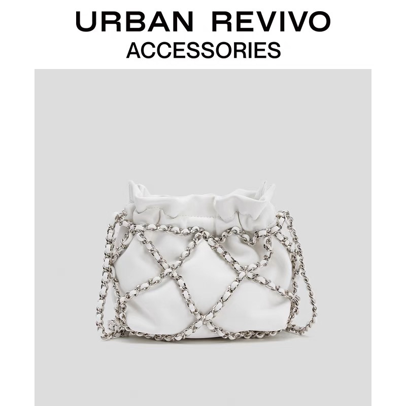 พร้อมส่ง!! กระเป๋าจากแบรนด์ Urban Revivo ของแท้ สีขาว สายยาว