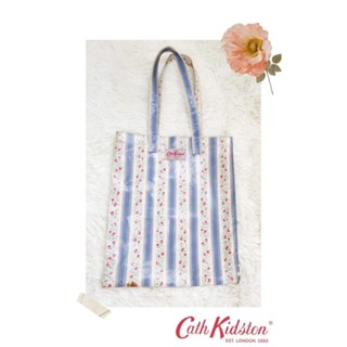 Used Cath Kidston bookbag oc tea rose stripe แท้มือสอง กระเป๋าใส่หนังสือเรียน