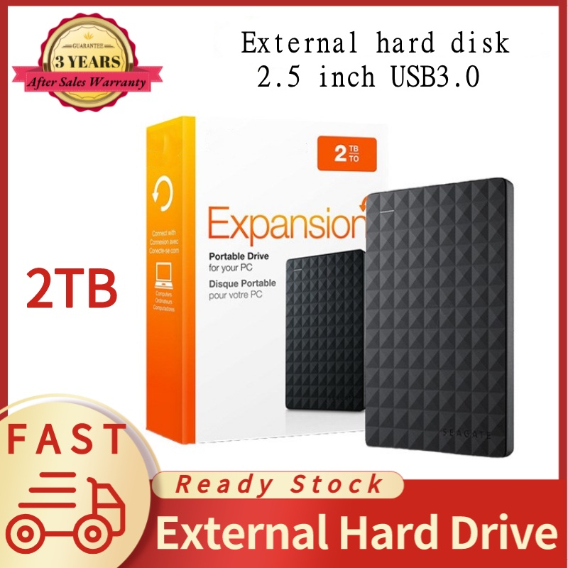 External Hard Disk SEAGATE 1TB 2TB HDD ฮาร์ดดิสก์แบบพกพา Hard Drive ที่เก็บข้อมูลแบบพกพา HighSpeed
