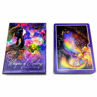 ไพ่ออราเคิลฝึกหัดอ่าน Whispers of Healing oracle cards มีคู่มือ อ่านง่าย ภาพสวย พร้อมส่งทุกวัน