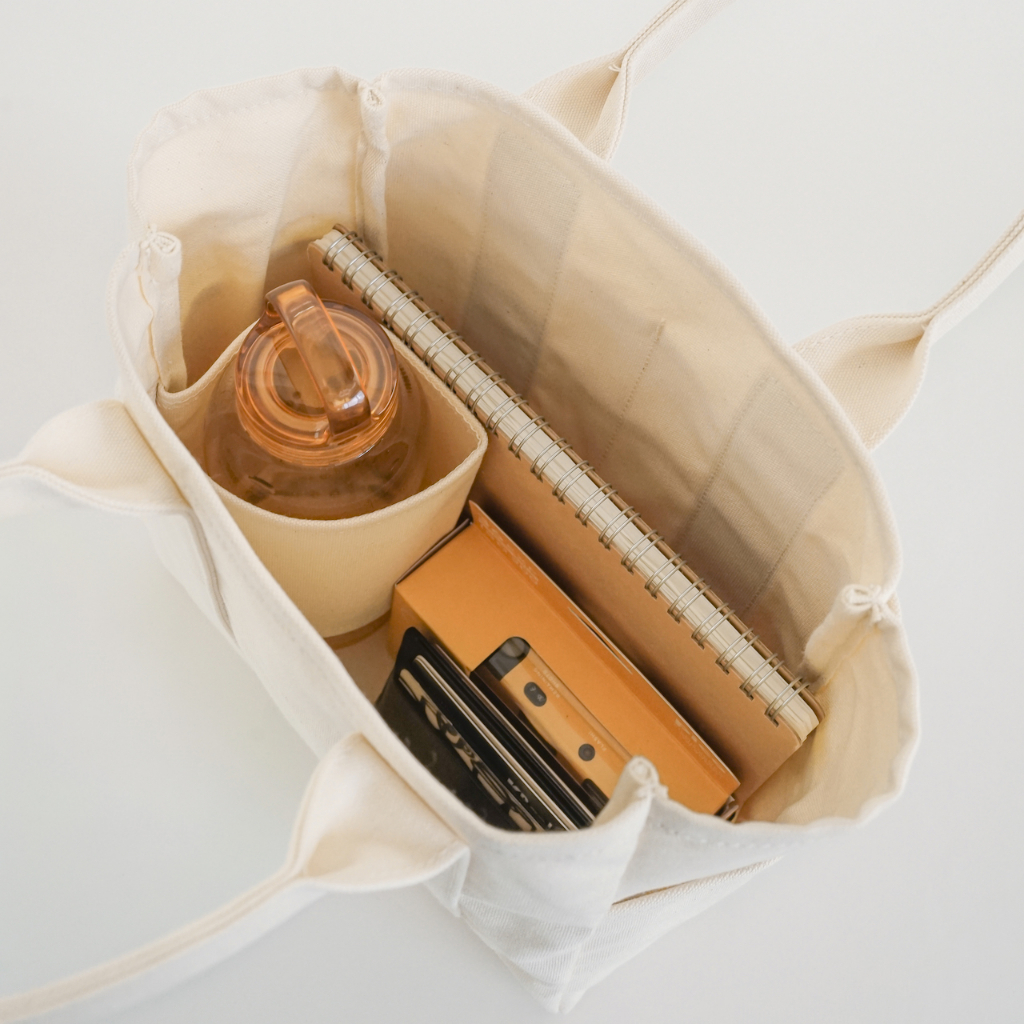 Mustard Mini Utility Tote กระเป๋าผ้ารีไซเคิล