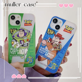 🔥สไตล์ใหม่🔥เคสไอโฟน iphone 11 14 Pro Max การ์ตูน ทอย สตอรี่ ขอบเต็ม ป้องกันการตก เคส  iphone 12 13 Pro Case for iPhone