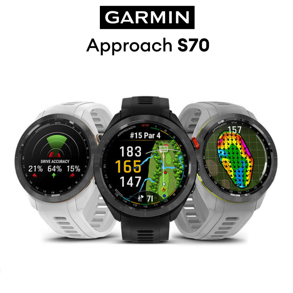 [11GOLF] Garmin Approach® S70 (สำหรับนักกอล์ฟ) PREMIUM GPS GOLF SMARTWATCH